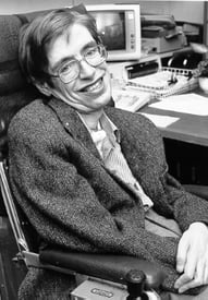 Stephen Hawking smiling